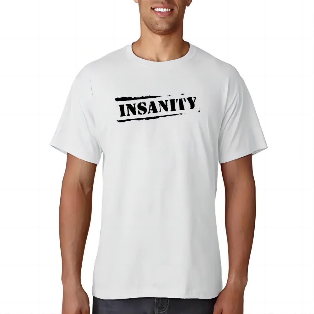 Insanity Stamp Text T-Shirt