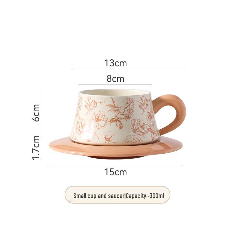 

Ceramic Latte Art Coffee Cup & Saucer Set