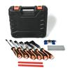 Rikopin Woodworking Chisel Set, 6 Sizes (6–38 mm), with Case and Sharpening Stones