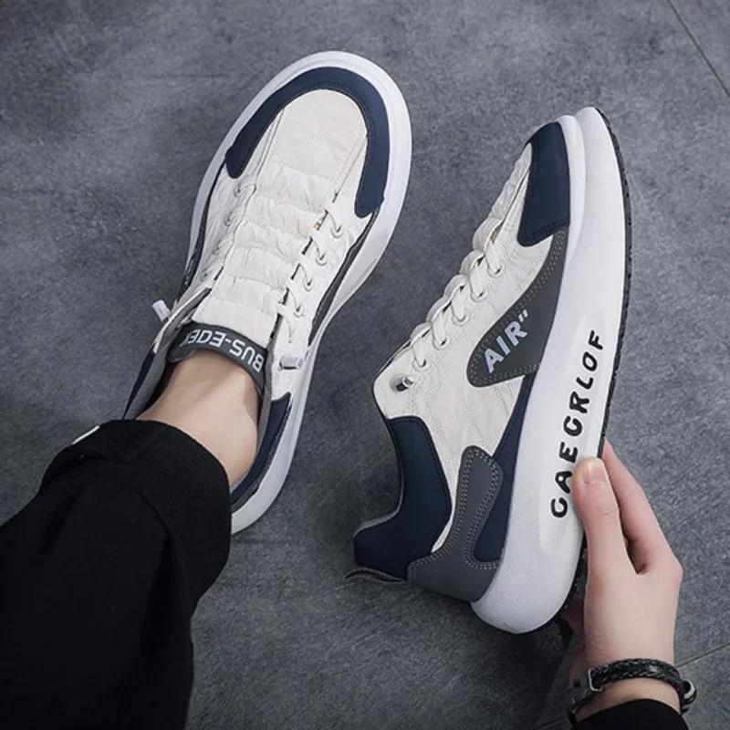 Scarpe da Ginnastica da Uomo alla Moda Bianche Scarpe Casual da Uomo Scarpe di Lusso Leggere per Uomo Scarpe Basse Traspiranti Scarpa da Corsa tenis zapatillas de deporte