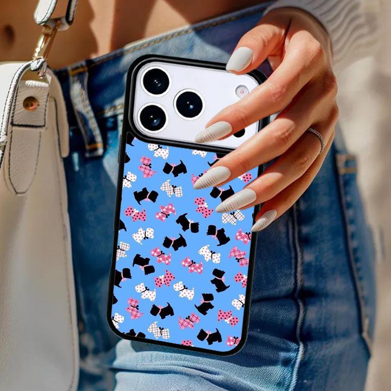 Westie Scottie Scottish Terrier Soft Phone Case For iPhone 17 Air 14 15 13 12 Max Cover For Apple 16e 11 Pro Max Plus Coque