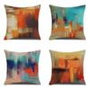 Abstract Color Pillowcase 45x45cm Retro Graffiti Print Cushion Cover Sofa Chair Polyester  Modern Room Home Decoration