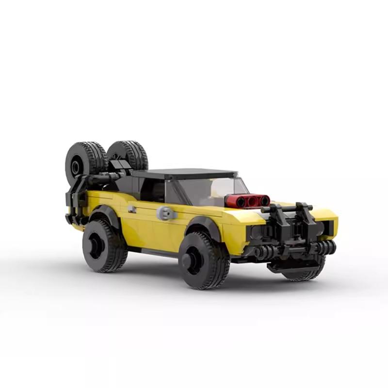 Bricklink MOC Mad Max Camaroed Racing Muscle Car Vehicles Speed Vehicles Racer Sets Building Blocks Kid Toys Christmas Gift