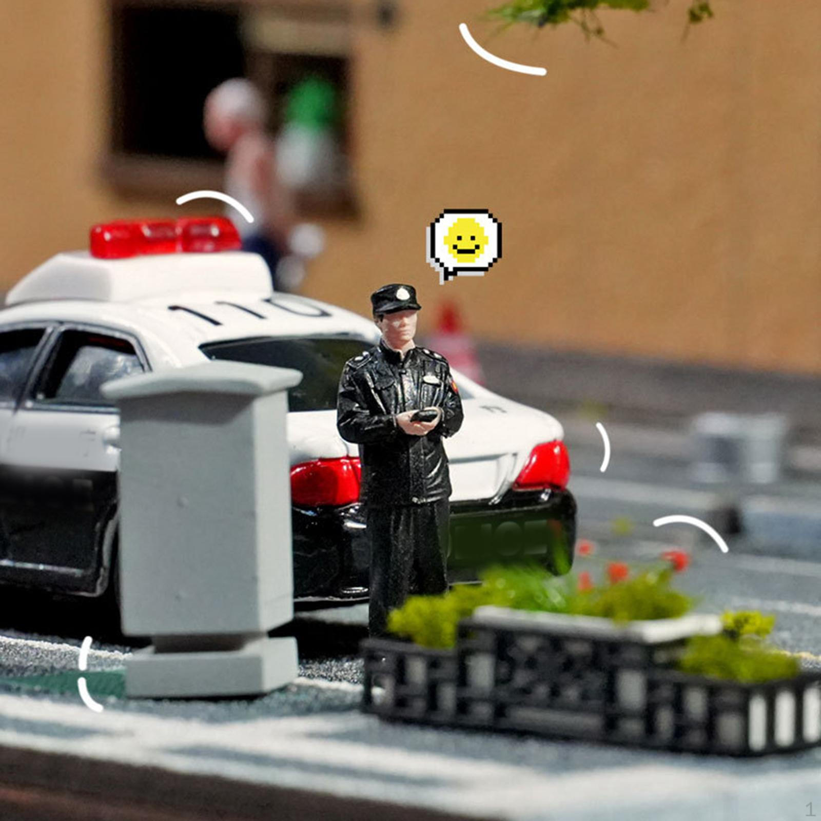 1:64 Scale Diorama Man Figure Street People Model Micro Layout Miniature Figurine for Hobby Birthday