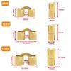 8Pcs 8 Mm Hidden Brass Barrel Hinges, 180 Degree Opening Angle Concealed Furniture Hinges For DIY Jewelry Box Hand Craft