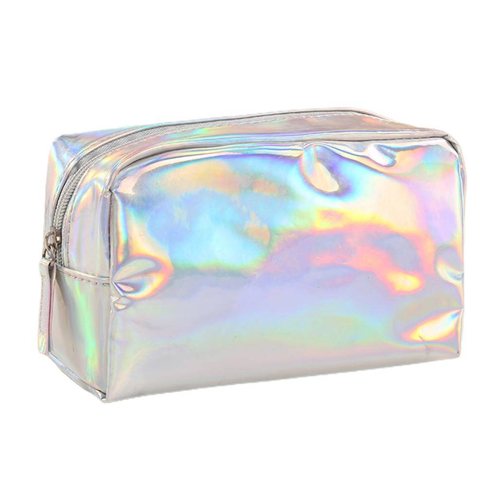 Portable Lasered Cosmetic Storage Bag Lightweight Wear Resistant Wash Bag For Jewelry Headphone