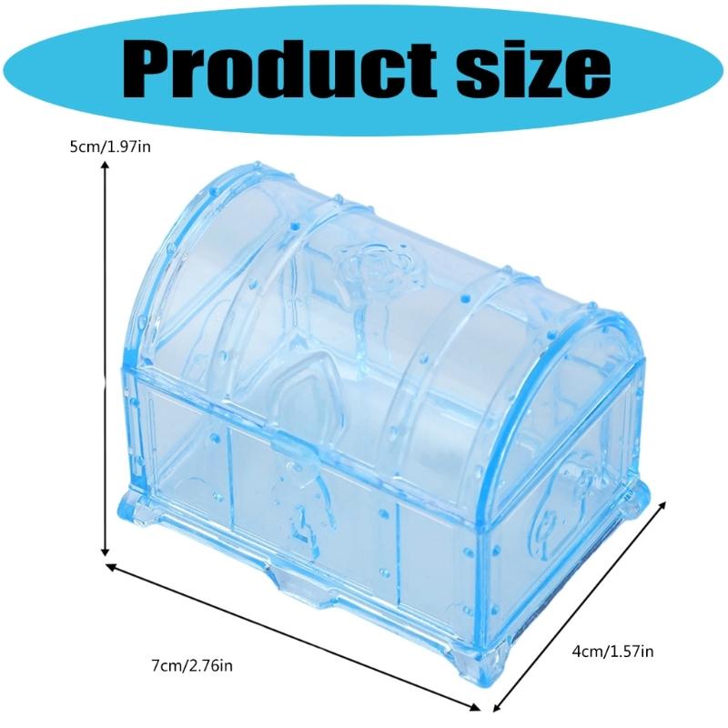 6Pcs Candy Storage Box Wedding Decoration Essential With Secure Closure System For Event Planning Ceremony Table Setting