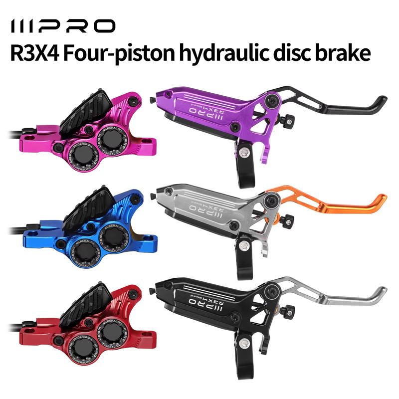 2025 ONIRII IIIPRO R3X4 Horizontal Cylinder 4-Piston Hydraulic Disc Brake Quick Release MTB Caliper for MTB, Climbing, AM,XC NEW