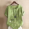 Women's Fashion Cat Letters Prined Short Sleeve T-shirt Loose Cotton Shirt Casual Loose Summer Blouse Tops Plus Size