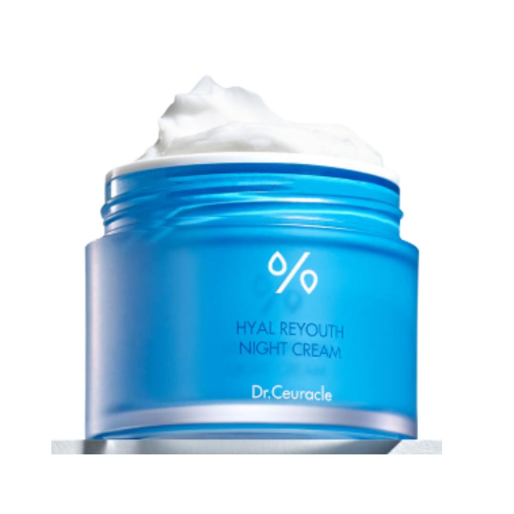 Dr. Ceuracle Hyal Reyouth Night Cream 60g Intensive Overnight Hydration with 6-Hyaluronic Complex
