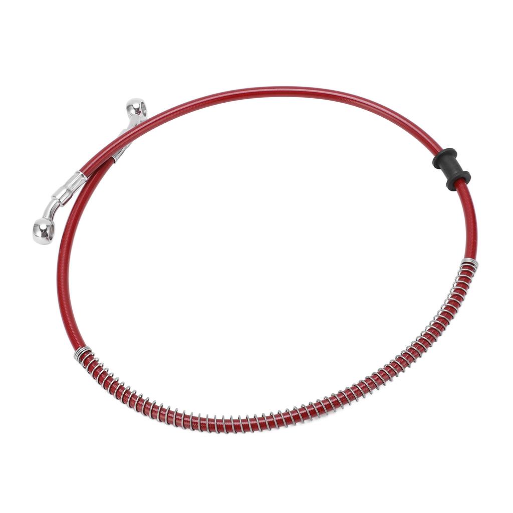 90cm35.4in Motorrad Bremsleitung Rot Stahl PVC Tragbar Universell Motorradzubehör