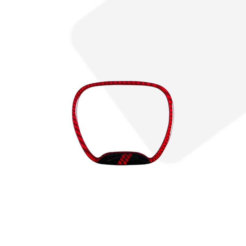 For Dodge Challenger Charger Ram 1500 Decor Carbon Fiber Steering Wheel Center Ring Trim Cover Sticker Interior Accessories U111