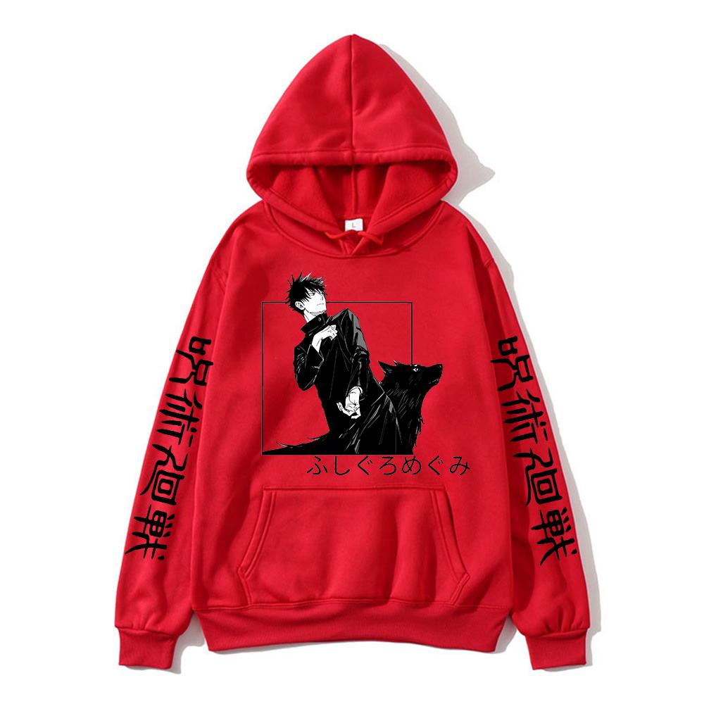 Megumi Fushiguro Hoodie Jujutsu Kaisen Graphic Hoodies Vintage Oversized Hooded Sweatshirt Long Sleeves Men Women Clothes