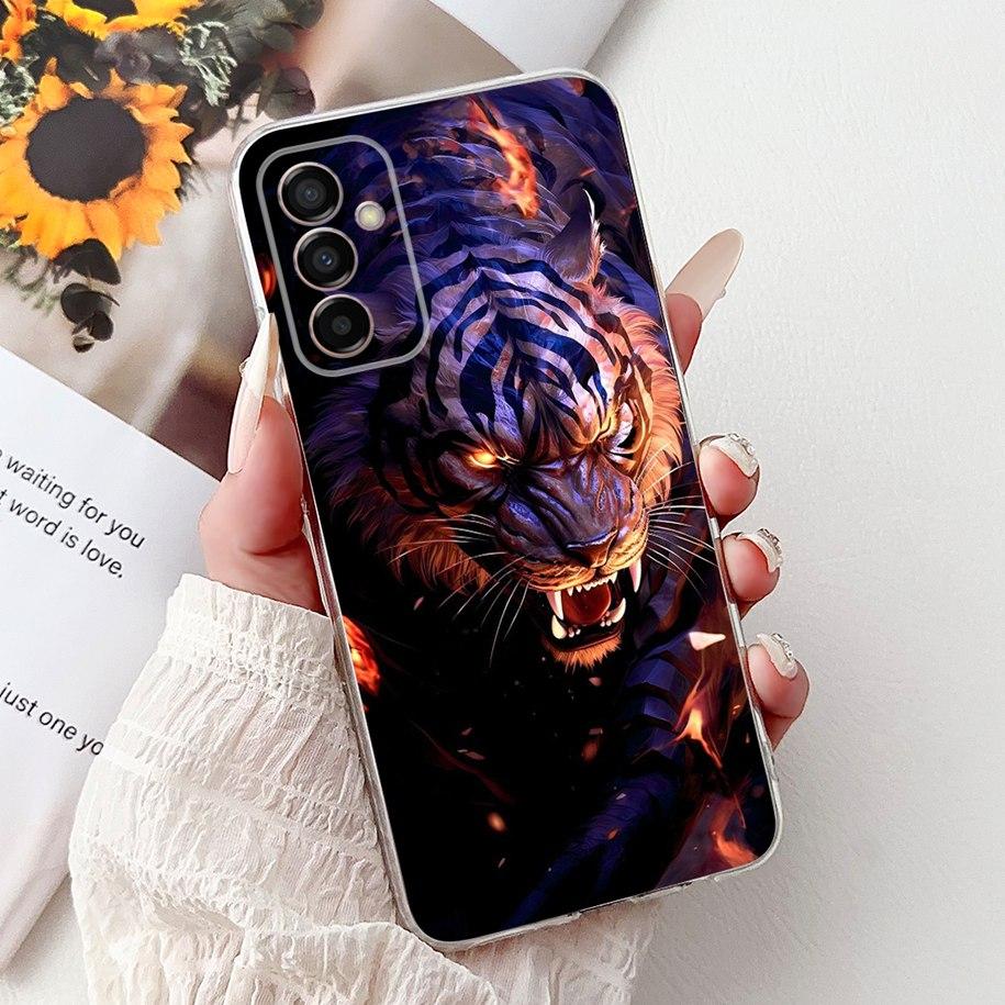 Case For Samsung Galaxy M13 M23 M33 M53 5G Cover SM-M236B SM-M336B SM-M536B SM-M135F Popular Dragon Cartoon Soft Silicone Bumper