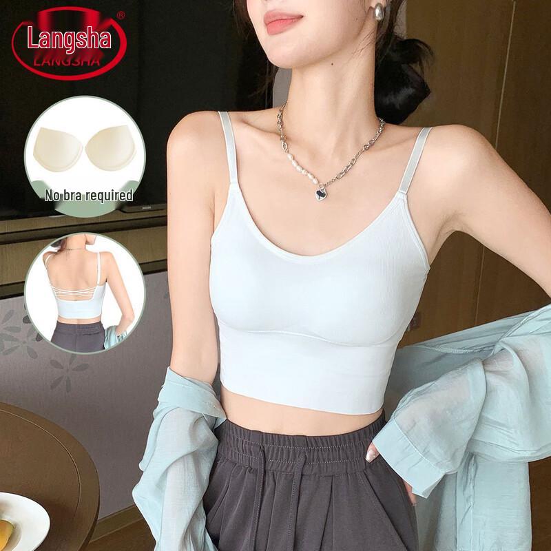 Langsha Women s Padded Camisole Tank Top S