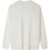 Anta Lifestyle Series Letter Print Loose Round Neck Pullover Long Sleeve Sweatshirt Women Sweatshirt Stone-White 162438704-1