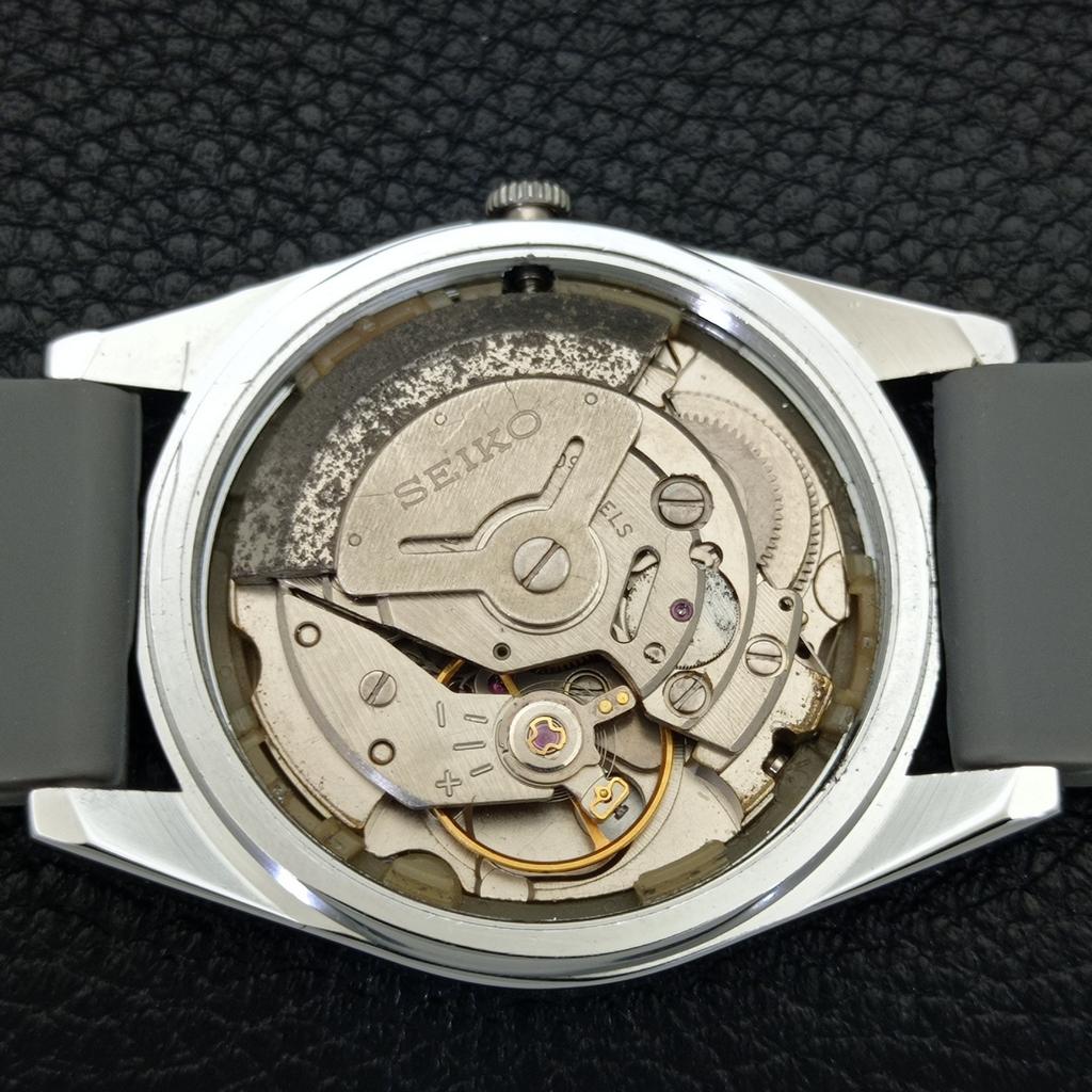 REFURBISHED SEIKO 5 AUTOMATIC MENS WATCH JAPAN MADE GREY DIAL CUSTOM a440013-2 QV90-a440013