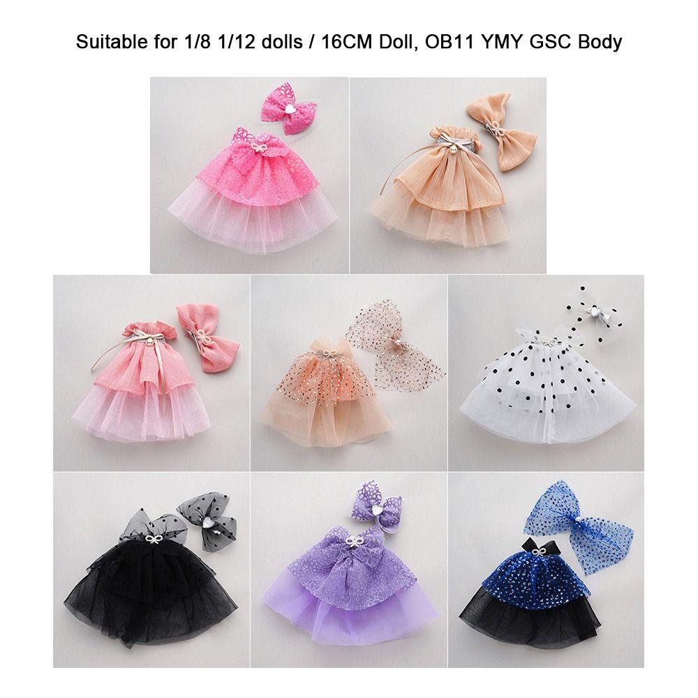 8 Styles Ob11 Doll Clothes with Headwear  Obitsu 11 Ob11 Doll/Ob11 Gsc 1/8 1/12 Bjd Molly Body Doll