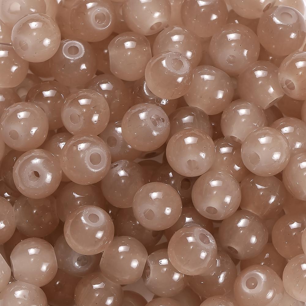 30/50pcs 6mm Glass Round Beads Colorful Spacer Loose Beads for Necklace Bracelet Diy Jewelry Making Accessories Supplies