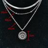 Chunky Lotus Pendant Necklace: Trendy Multilayer Choker with Alloy for European & American Styles