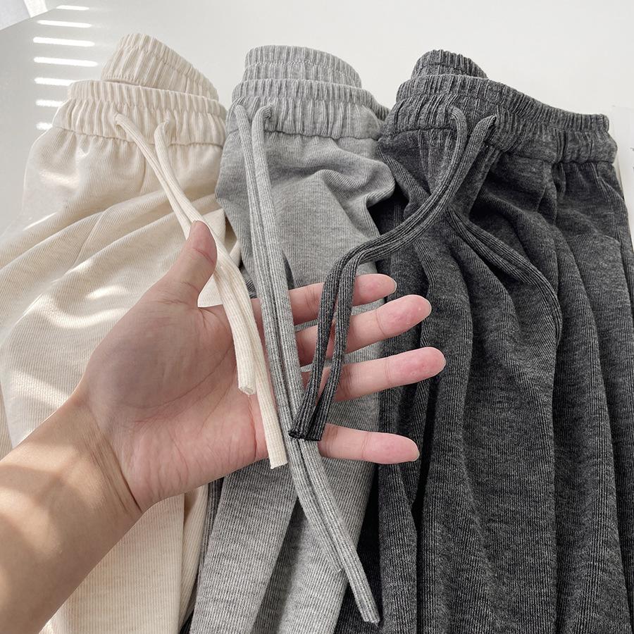 Soft Womens Spring High Autumn Elasticity Knit Casual Pants Trousers Sweatpants Y2k Pants For Women Streetwear