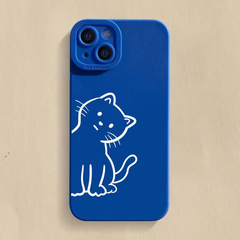 Cute Couple Cats Silicone Soft Phone Case For Samsung Galaxy S25 S24 S23 S22 S21 Ultra Plus FE A06 A26 A32 A33 A56 A34 A54 Cover