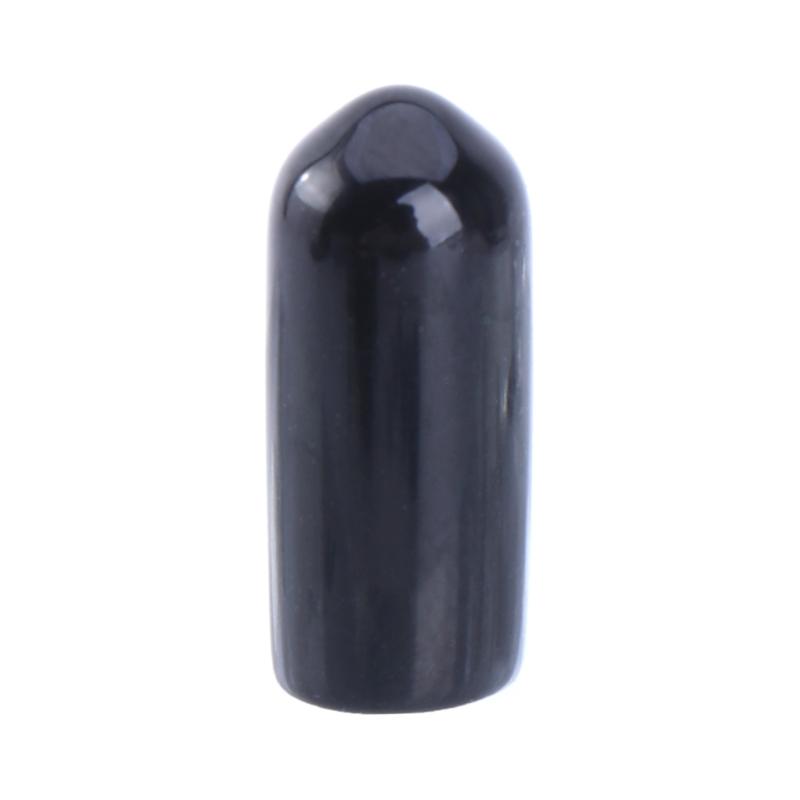 180pcs Rubber Caps Flexible Black End Caps Shock Absorbing for Screw & Tube