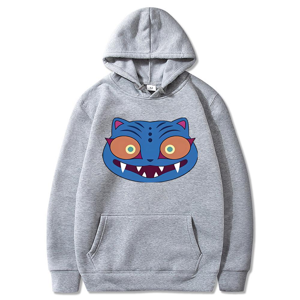 Kostium Derpy Tygrysa Cosplay Bluza z Kapturem Derpy Tygrys Zoey Bluza z Kapturem Koszulka Demon Hunters KPDH Niebieski Tygrys Bluzy Halloween
