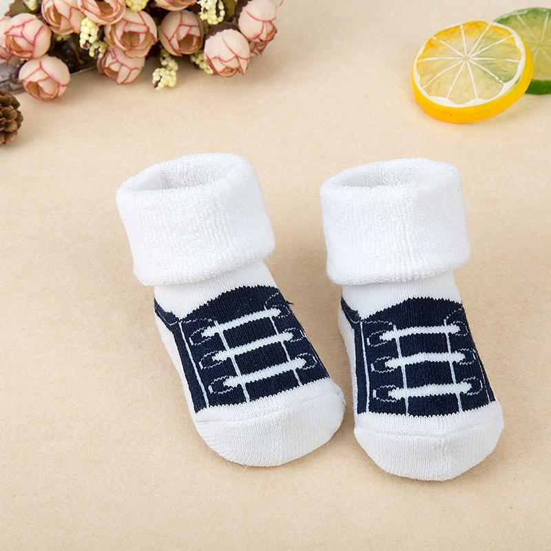 21 Color Baby Socks Boy Girl Winter Cute Bear Puppy Newborn Kids Children Infant Toddler Terry Warm Slipper Striped Star Dot