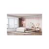 Gepolstertes Bett Kinderbett 90 x 200 cm, Bettgestell mit blumigem Kopfteil und Lattenrost