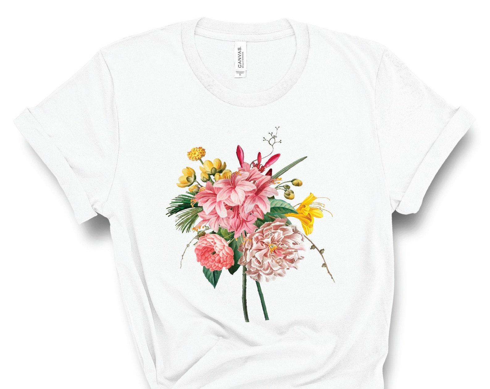 Botanical Shirt, Vintage T-Shirt, Vintage Botanical, Botanical Print, Flower T-Shirt, Wildflower, Tee, Vintage Flower Shirt, Graphic Tshirt 3XL