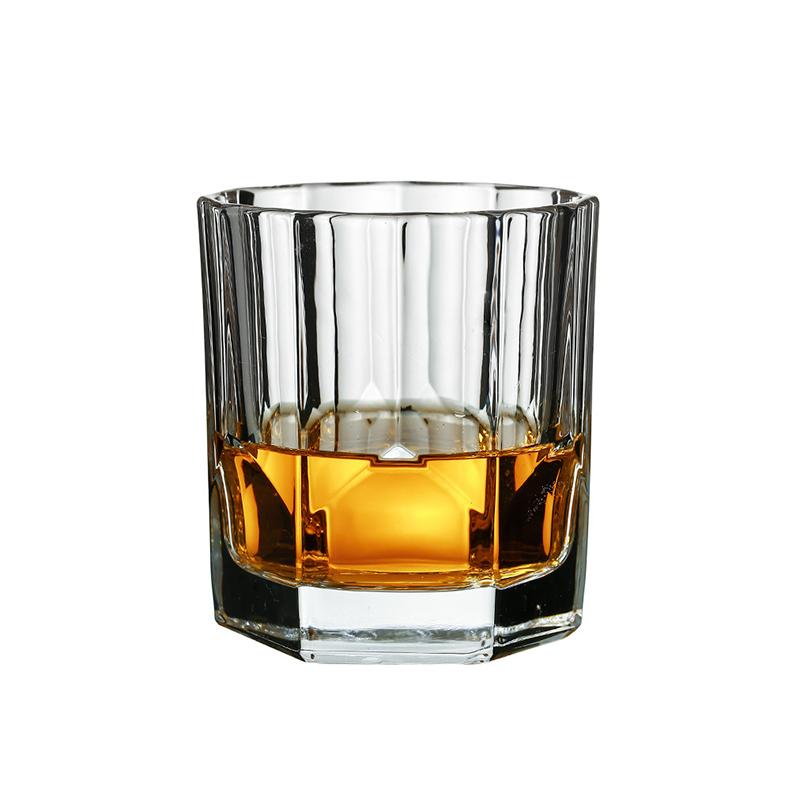 315ml Glass Hexagonal Bottom Wine Cups 12 Sided Shape Regular Beverage Cup Drinkware Water Bottle Transparent Household Glasses