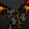 Marble Letter Phone Case For iPhone 17 16 15 Pro Max 11 12 13 14 7 8 Plus SE 2020 X XR XS Cover Soft Black