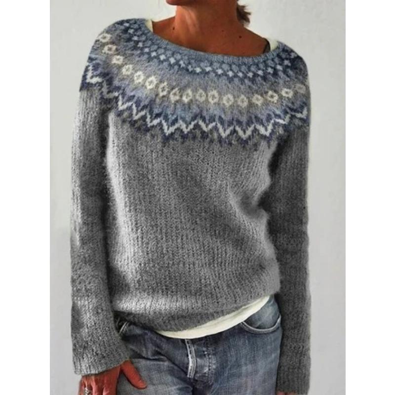 TIFICY Maglioni a girocollo a maniche lunghe per autunno e inverno, moda donna