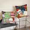 Couple Cat Peach Goma Christmas Pillow Case Fashion Square Pillowcase Bedroom Sofa Room Ins Decoration Leisure Cushion Cover