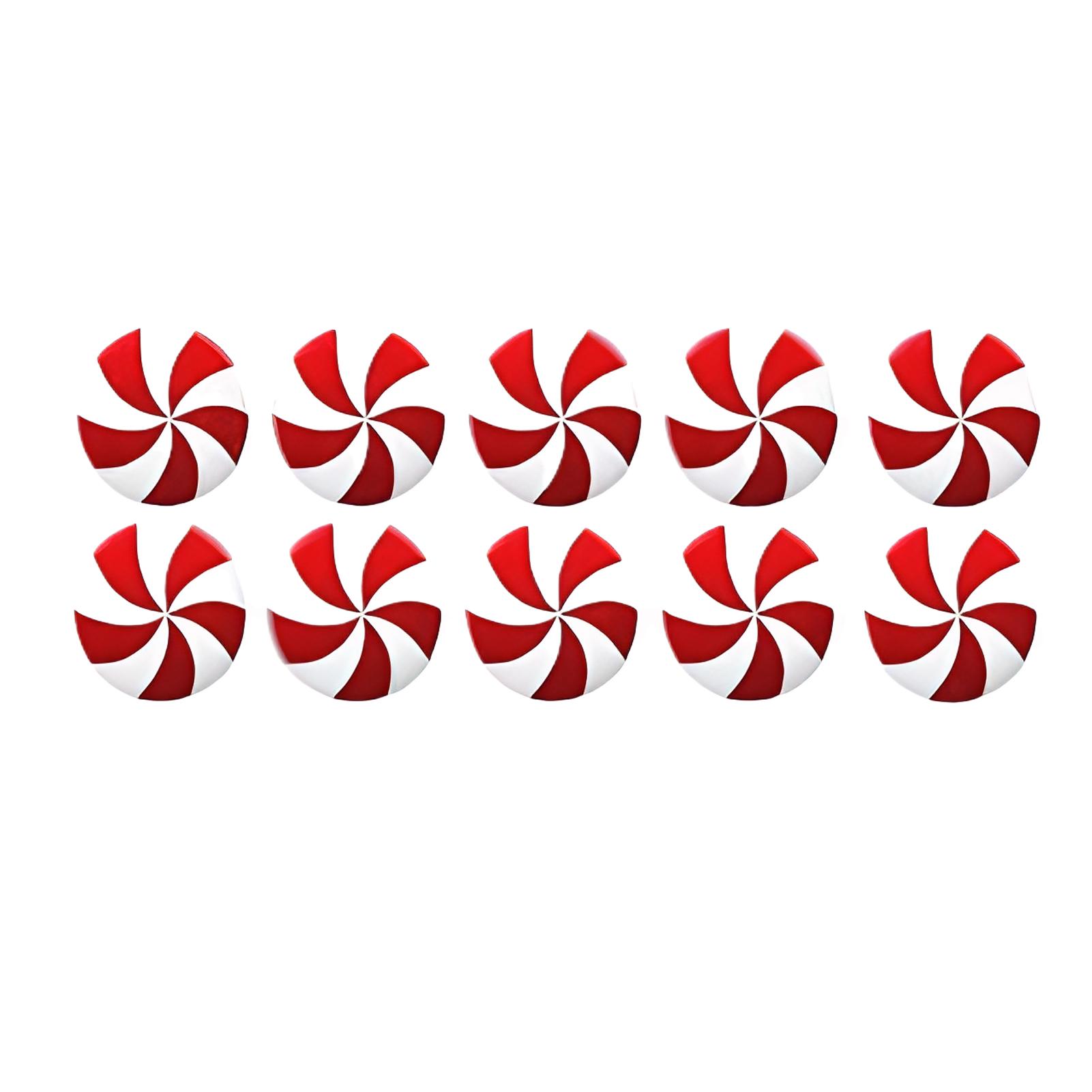 

10PCS/20PCS Christmas Peppermint Candy Cane Cabinet Handle Covers Silicone Red Decorative Knob Covers Flexible