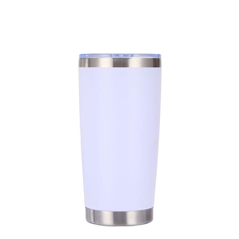 20oz Stainless Steel Car Cup, Double-layer Stainless Steel Thermos Cup, Portable Car Ice-cold Cup