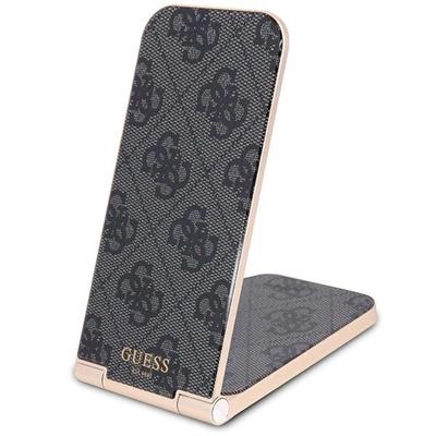 Guess Carga Plegable. Inductiva2en1 Gudcfal4Pegk 15W Negro/Black Patrón 4G Magsafe