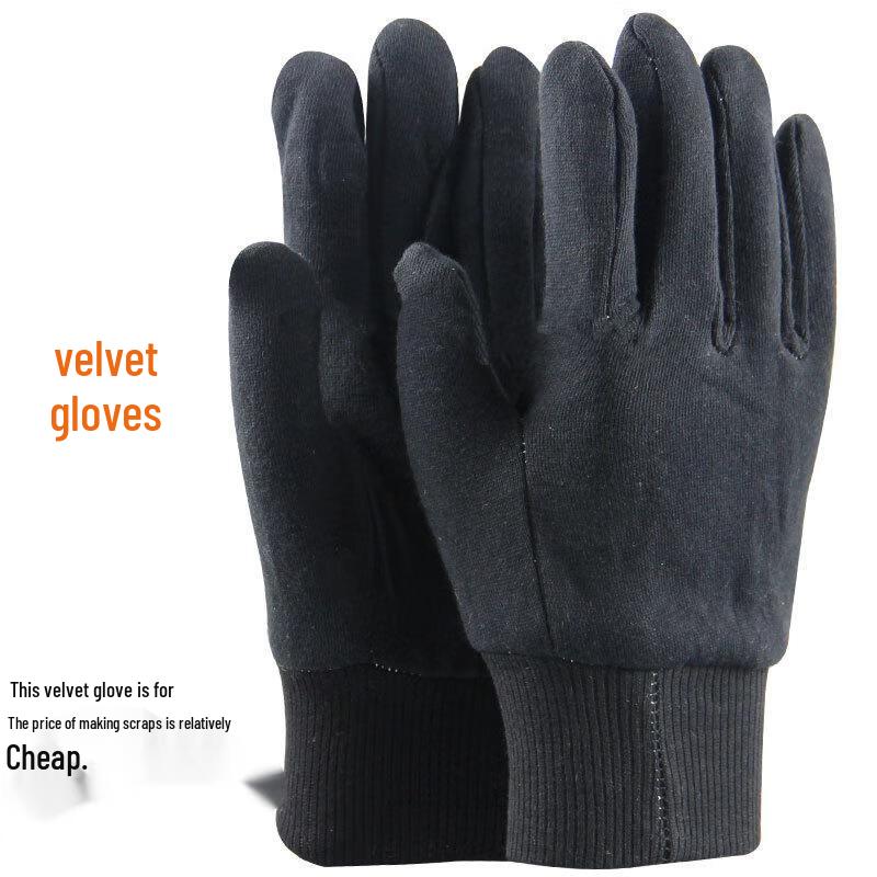 Thickened Fleece-Lined High-Temperature Work Safety Gloves