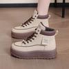 With Laces Lace-up Elegant Medium Heels Ladies Shoes Chunky Platform Anti Slip Y2k on Offer Comfortable 39 Pu Women's Snow Boots