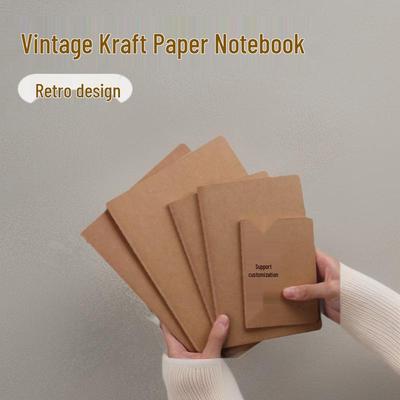 Boş Sayfalı Retro Minimalist Kraft Kağıdı Cep Defteri