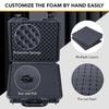 Lykus HC-2811 Waterproof Hard Case with Built-in Lattice-Cut Foam, Interior Dimensions: 28.4 x 26.3 x 8.7 cm (10.2 x 10.2 x 3.3 in) for Pistols,