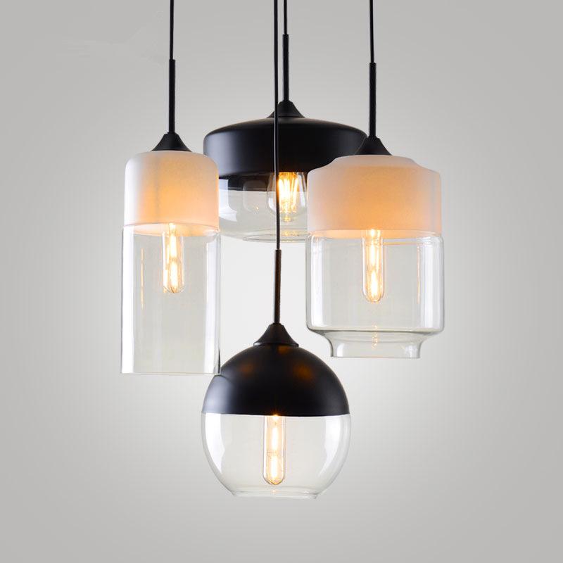Modern Minimalist Nordic Pendant Light - Glass Lamp for Restaurant, Bar, Living Room, Bedroom, or Store