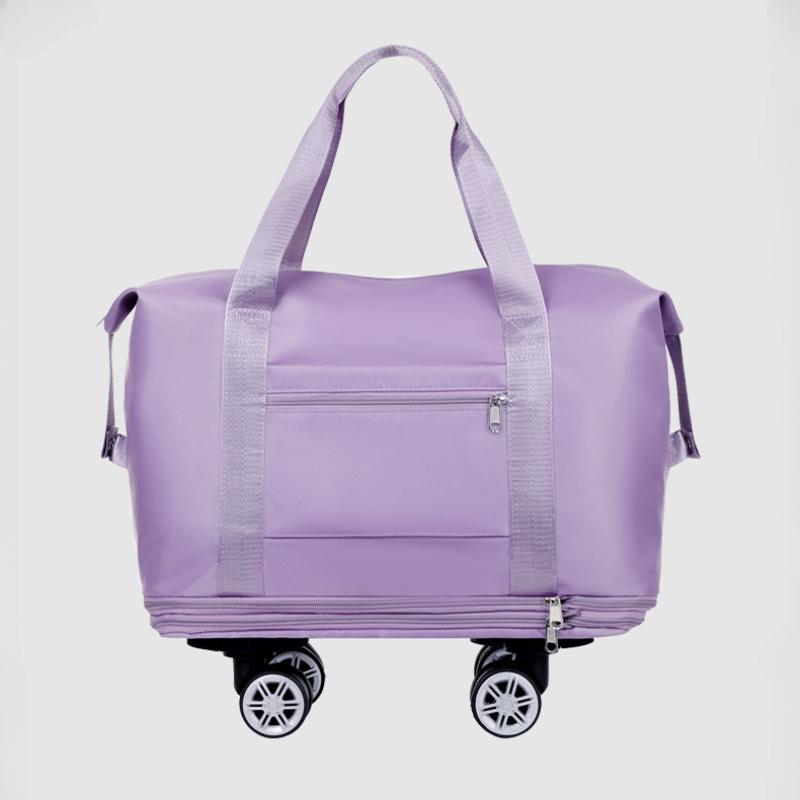 Abnehmbare, tragbare Gepäcktasche mit Universalrädern, Aufbewahrungstasche mit hoher Kapazität zur Trennung von Trocken- und Nassflüssigkeit, erweiterbare Reisetasche für Geschäftsreisen, Sport- und Fitnesstasche