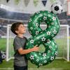 Football print number balloon set 0-9 mini football aluminum film balloons for birthday parties, anniversaries, event decoration