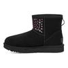 UGG Classic Mini Stud Ii Sheepskin Snow Boots Women Boots Black 1119101-BLK