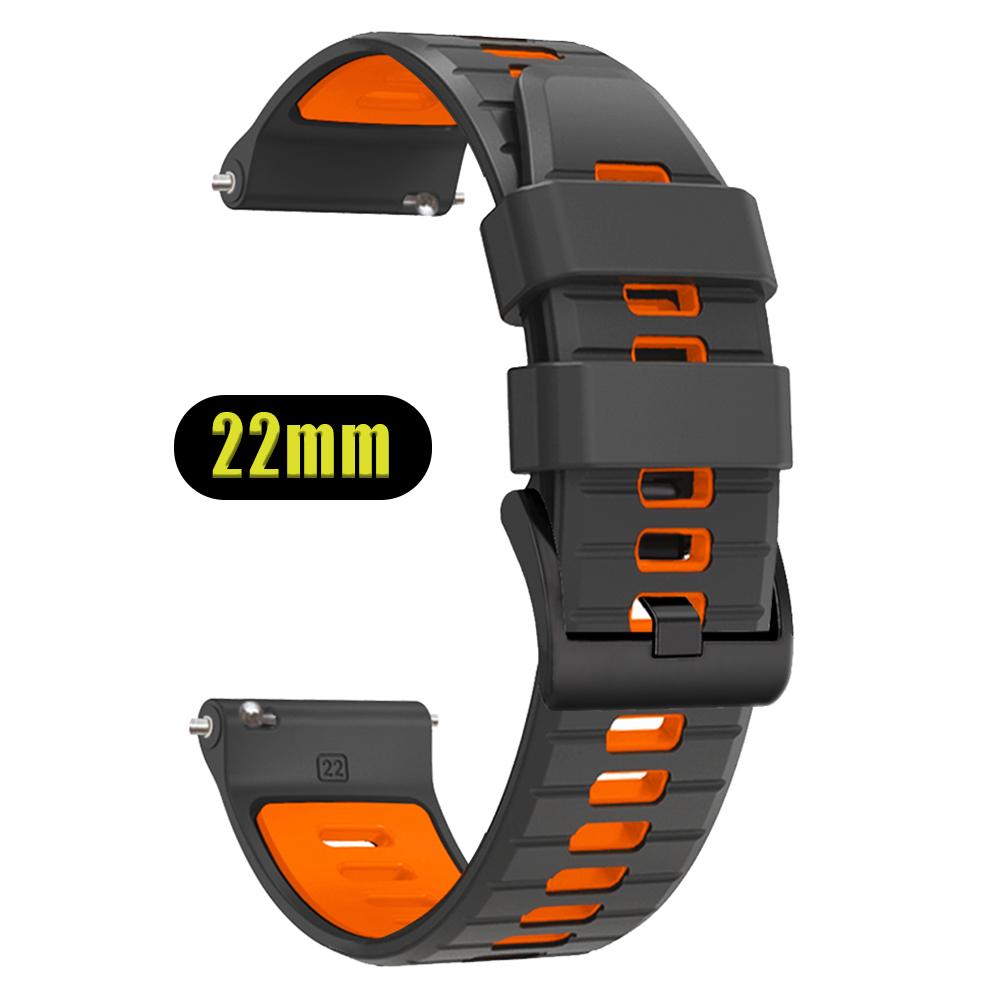 Silicone Watchband 22mm For TicWatch GTH2 GTX/GTW Soft Bracelet For TicWatch Pro 2021/3 Ultra LTE GPS S2 E2 Sports Strap Replace