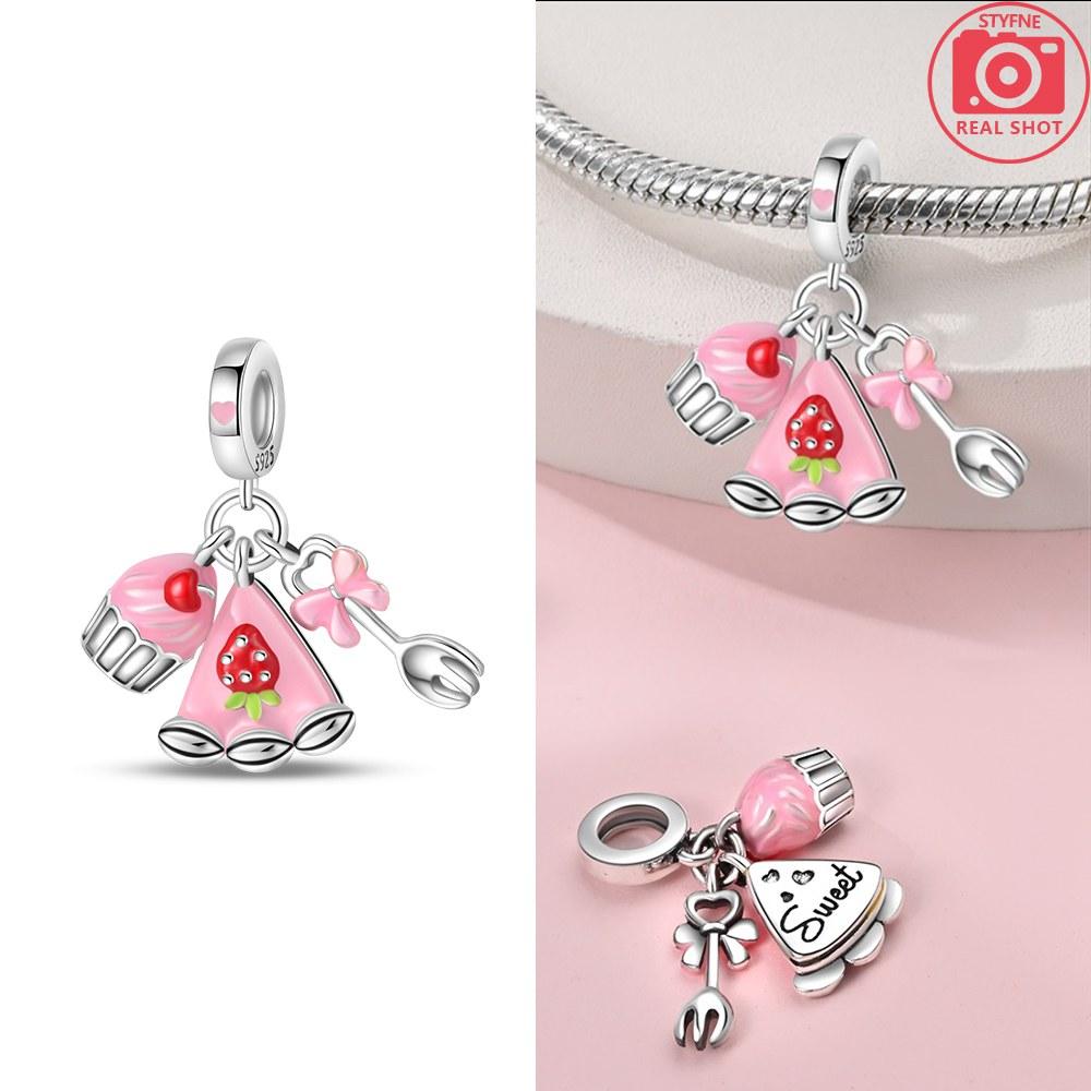 Charms Plata Summer Ice Cream Pendant Copper Colors For Charms Copper Colors Original Bracelet For Jewelry Making