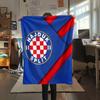 Fotbalový klub Hajduk Tištěná flanelová deka, Vysoká kvalita, Pohodlná pro všechna roční období, Domácí dekorace, Teplo a pohodlí