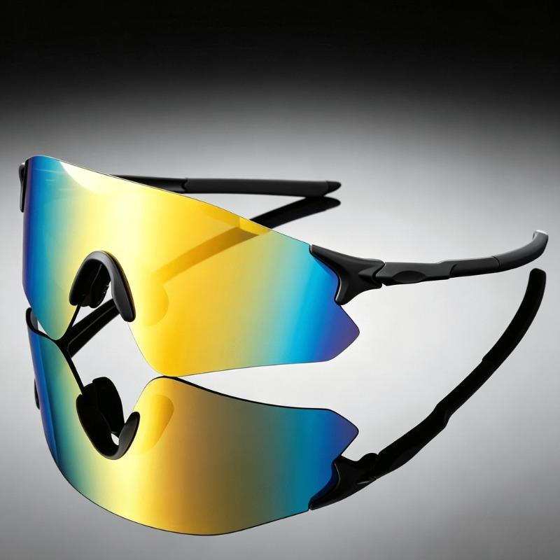 Men Rimless Oversized Sports Sunglasses Colorful Lightweight Running Glasses Women Mountaineering Outdoor Sports Cycling Eyeglasses